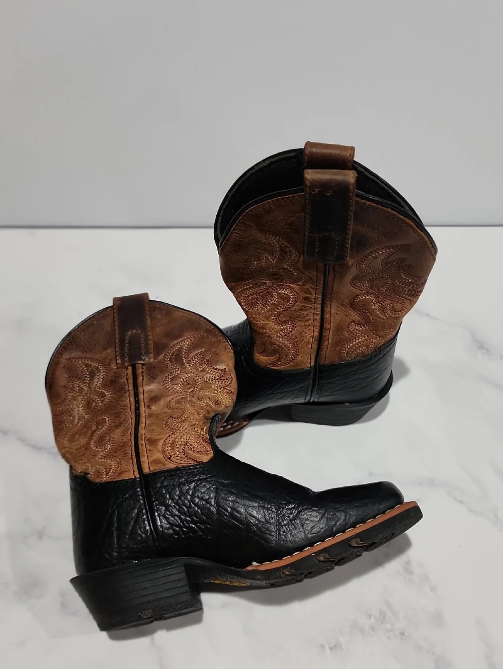 Dan Post Black and Brown Western Boots